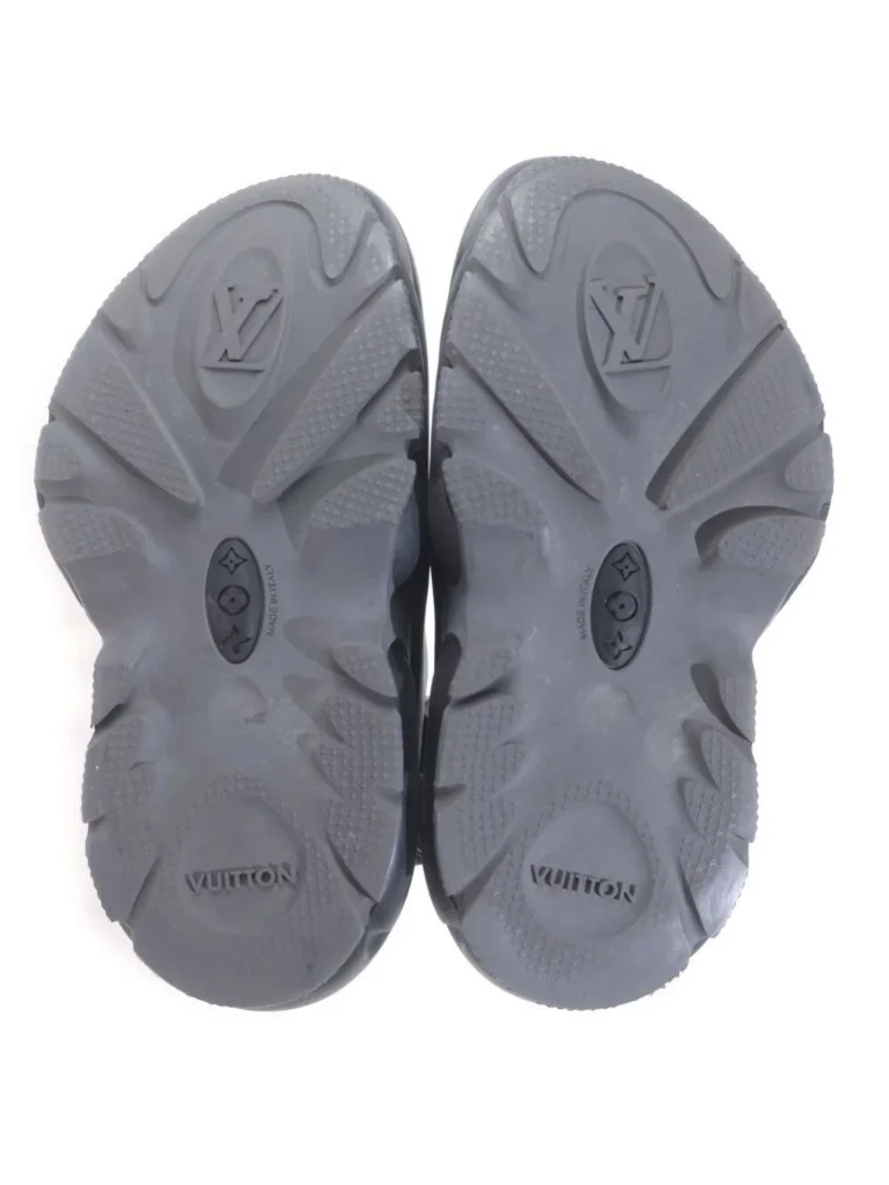 Louis Vuitton LV Shark Line Slip on Sandals Black